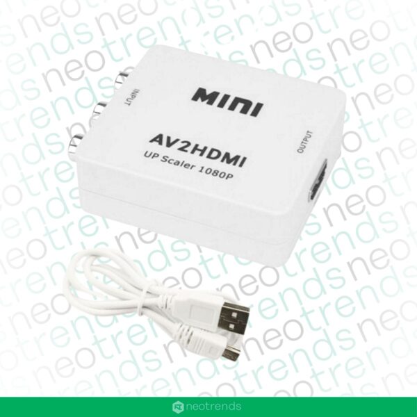 Conversor Adaptador Rca Av2 A Hdmi 1080p Video Full Hd