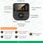 transmisor FM bluetooth auto