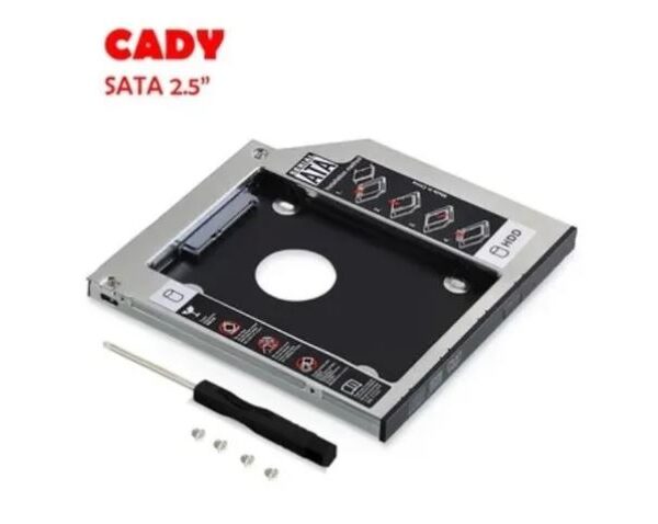 caddy, hdd, sata, caddy disk, segundo disco, disco notebook, disco duro