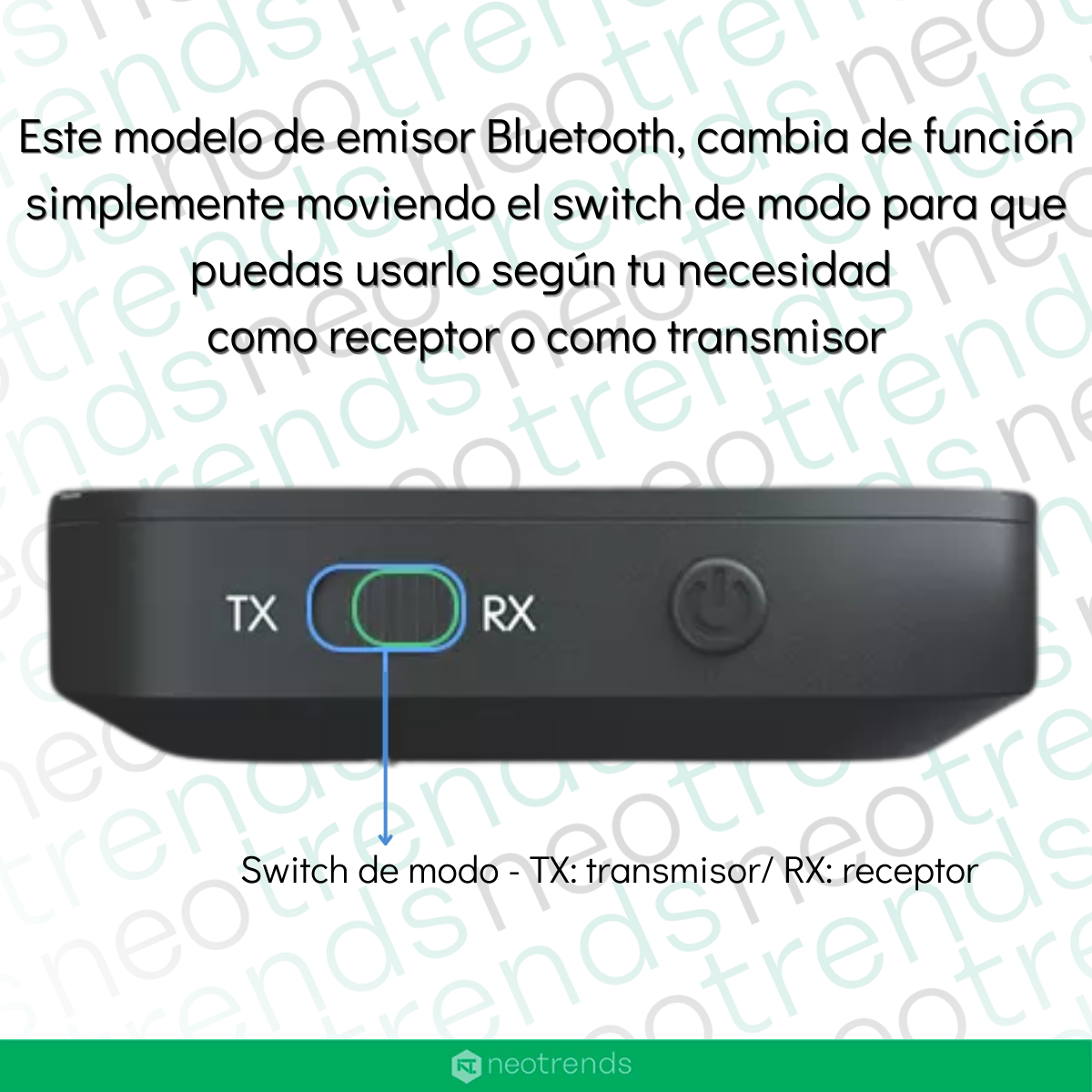 Receptor emisor Bluetooth 5.0 de audio para tv ó auto stereo