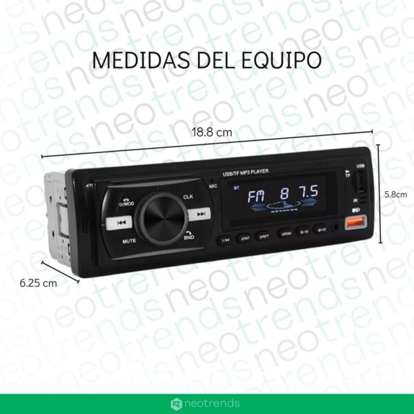 Autoestereo Bluetooth 920 Manos Libres Usb Lector Sd