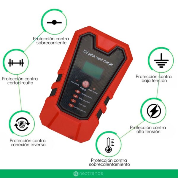 Cargador De Batería Inteligente Auto Moto 12v Dc, 5-6a