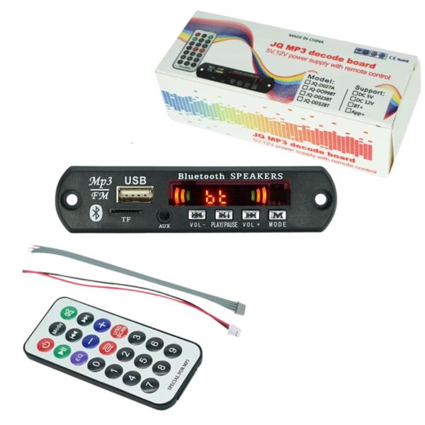 Modulo Mp3 Usb/sd/fm/aux/bluetooth Control Remoto Tecnovel